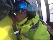 Preview 4 of 4k public blowjob in ski lift