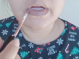 Lipstick Application (Lip Fetish)