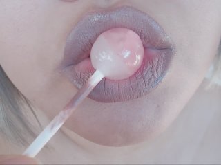 asmr, bbw, lolipop sucking, asmr sucking noises