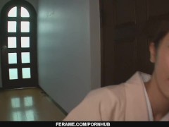 Teen Marika gives an asian pov blowjob and swallow - - More at Slurpjp.com