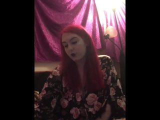 Goth Slut Enjoys a Smoke