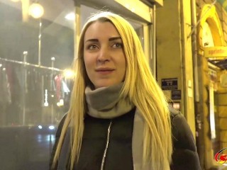 GERMAN SCOUT – 18 JAHRE JUNGE AMARIS BEI STRASSEN CASTING AO GEFICKT