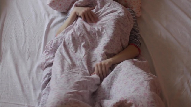 Sweety Morning Teen Girl&*39;s Masturbation with Orgasm