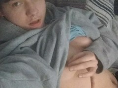 Cute FTM Teen Boy Plays With Nipples