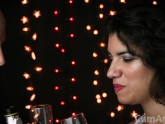 Happy New Year 2019! Cum & Champagne, how classy! (Cum on food 4)