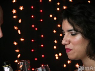 Happy New Year 2019! Cum &Champagne, how classy!(Cum on food 4)