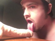 Preview 3 of Cum Addict Continuous Cumming! Moaning Guy Enjoys His Semen, 3 Loads!