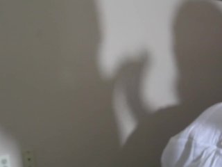 ebony blowjob, silhouette, interracial, old young
