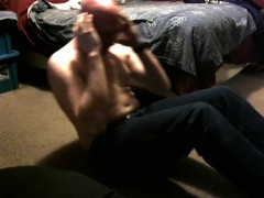 chubby piggy attempts situps