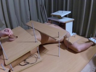 Amateur Femdom handjob ruined orgasm with feet_torture