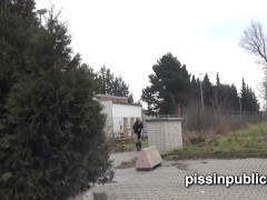 Look at the weird spots to urinate these girls found in the city