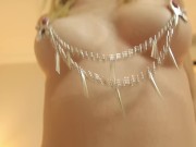 Preview 4 of Beautiful Blonde With Nipple Clamps Loves Hot Sex