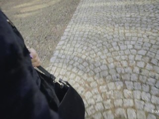 Risky Fucking in Public Park in all_Three Holes and Facial