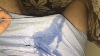 Jerking And Cumming In My Boxers Before Going To Bed P Cum Soaks Through
