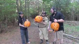 Pumpkin Carving Contest with GUNS!