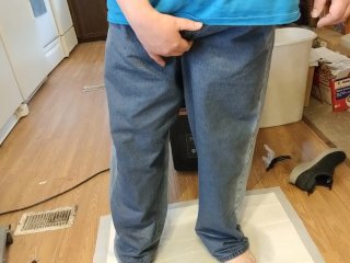 peed my pants, solo male, pee desperation, amateur