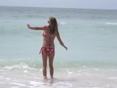 JenniLane Frolicking at the Beach 