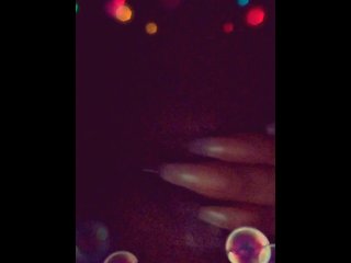 Ebony Petite Pussy Dripping Wet & Cums Hard on Snapchat