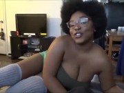 Preview 2 of horny ebony girlfriend begs for cock
