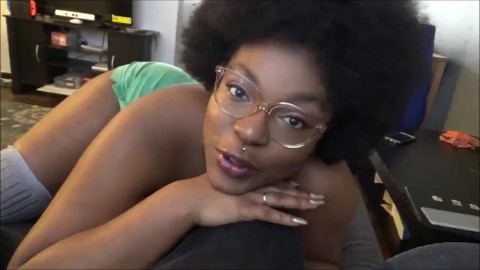 horny ebony girlfriend begs for cock