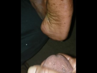 Ebony BBW Foot Cumshot