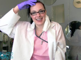 Humiliated by Hot Doctor-Glasses FemDom Laughs and Gives You_SPH Treatment
