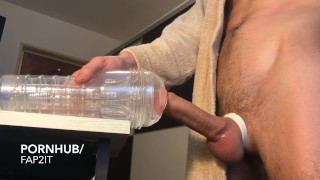 Guy Fucking Fleshlight Ice Vagina - 13 Shots Of Cum