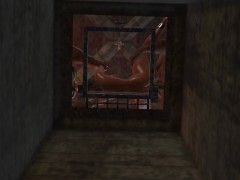 orcs and girl in the dungeon