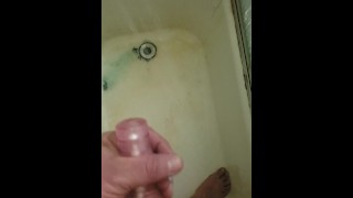 Pocket pussy in the shower with cumshot