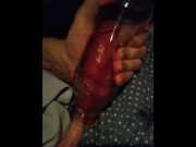 Cock in Bottle, more to Cum
