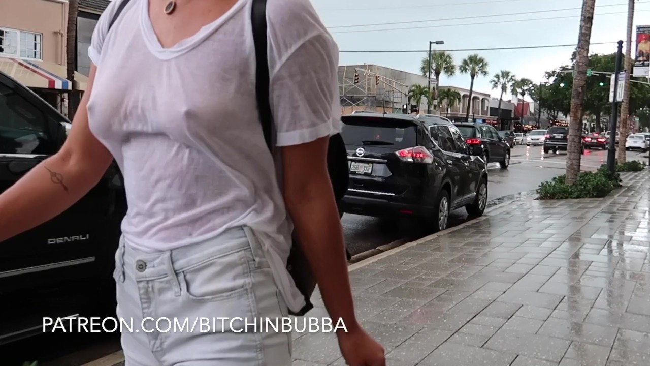 Braless voyeur