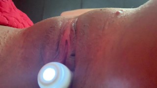 Moaning Loud And Squirting Hard Using Vibator