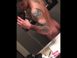 cum shot, cute, tattoo, tattoo man