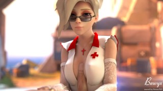 Mercy Nursey from Overwatch Titfuck