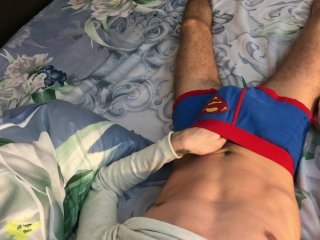 Guy Moaning Cum Through Underwear - 4K