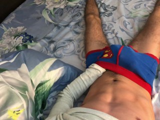 Guy Moaning Cum Through Underwear - 4K