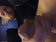 Hot white guy plating w big hard cock