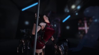Ada Wong's Sexy Pole Dance In Skyrim