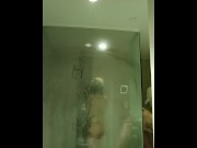 Preview 6 of Met this real cheating Milf brought her back to my hotel for hot shower sex