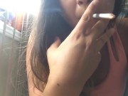 Preview 5 of First Cigarette of the Day -- MissDeeNicotine Crushes Her Cigarette