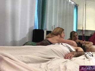 Sexy masseuse takes a ride on client's big dick - Erin Electra