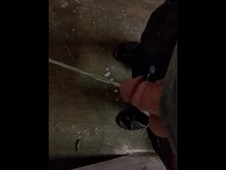 Desperation piss public 60 seconds at hotel parking garage.