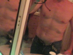 Levis_501s with my cock in bondage