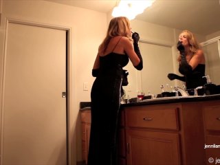 jennisc1, queer, solo female, cocktail dress