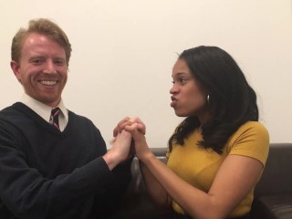 I Hold Hands with Ebony GF as she Talks about her Day