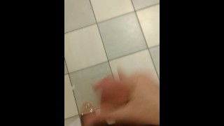 Jacking off at Starbucks in the restroom