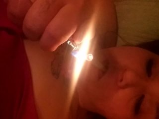smoke masturbate, solo female, babe, smoke horny