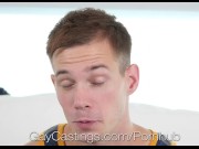 Preview 4 of GayCastings Dripping facial after fuck with casting agent
