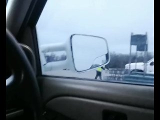 Horny girl driving_in public pussymasterbation at busy grocery store