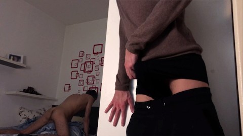 Guy Humping Moaning While Stepbrother Cum Inside Underwear - 4K